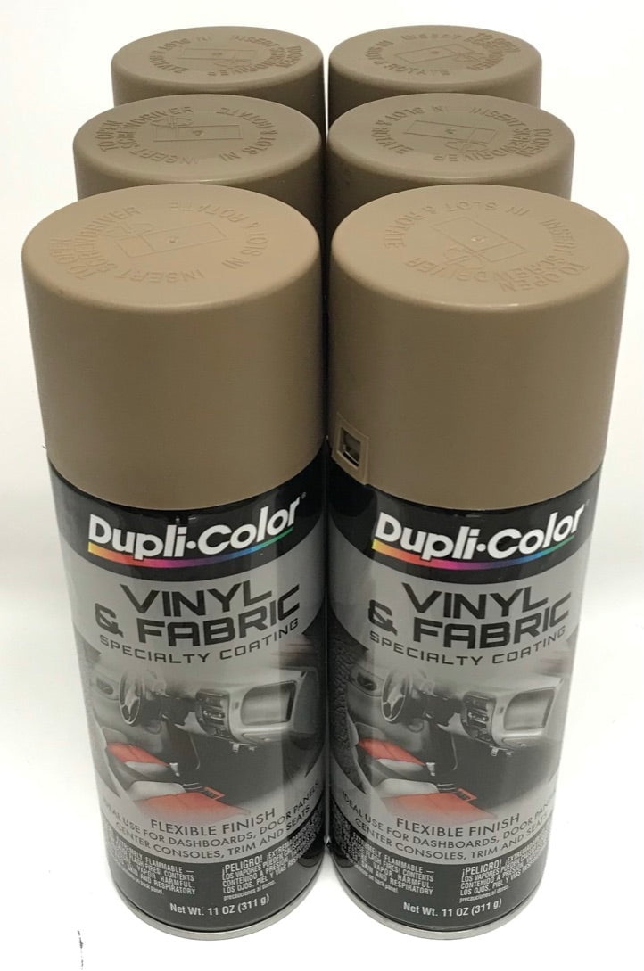 Duplicolor HVP105 - 6 Pack Vinyl & Fabric Spray Paint White - 11