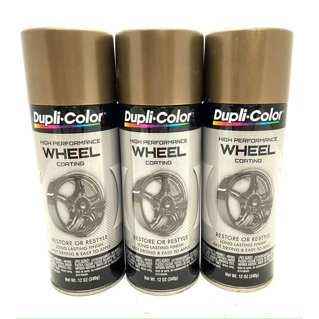Duplicolor HWP105 3 Pack Wheel Coating Spray Paint Bronze 12 oz