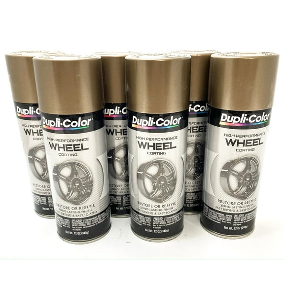 Duplicolor HWP105 - 6 Pack Wheel Coating Spray Paint Bronze - 12 oz