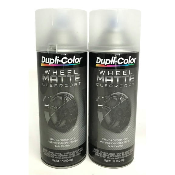 Duplicolor HWP106 - 2 Pack Wheel Coating Spray Paint Matte Clear - 12 oz