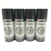 Duplicolor HWP108 - 4 Pack Wheel Coating Spray Paint Gloss Black - 12 oz