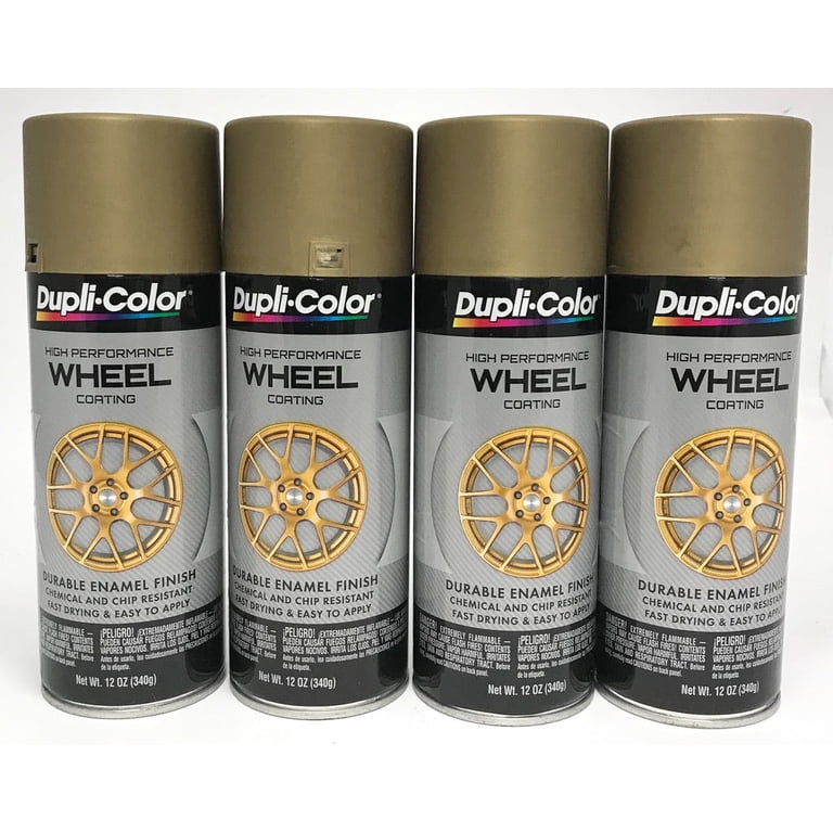 Duplicolor HWP111 - 4 Pack Universal Gold Wheel Coating Spray