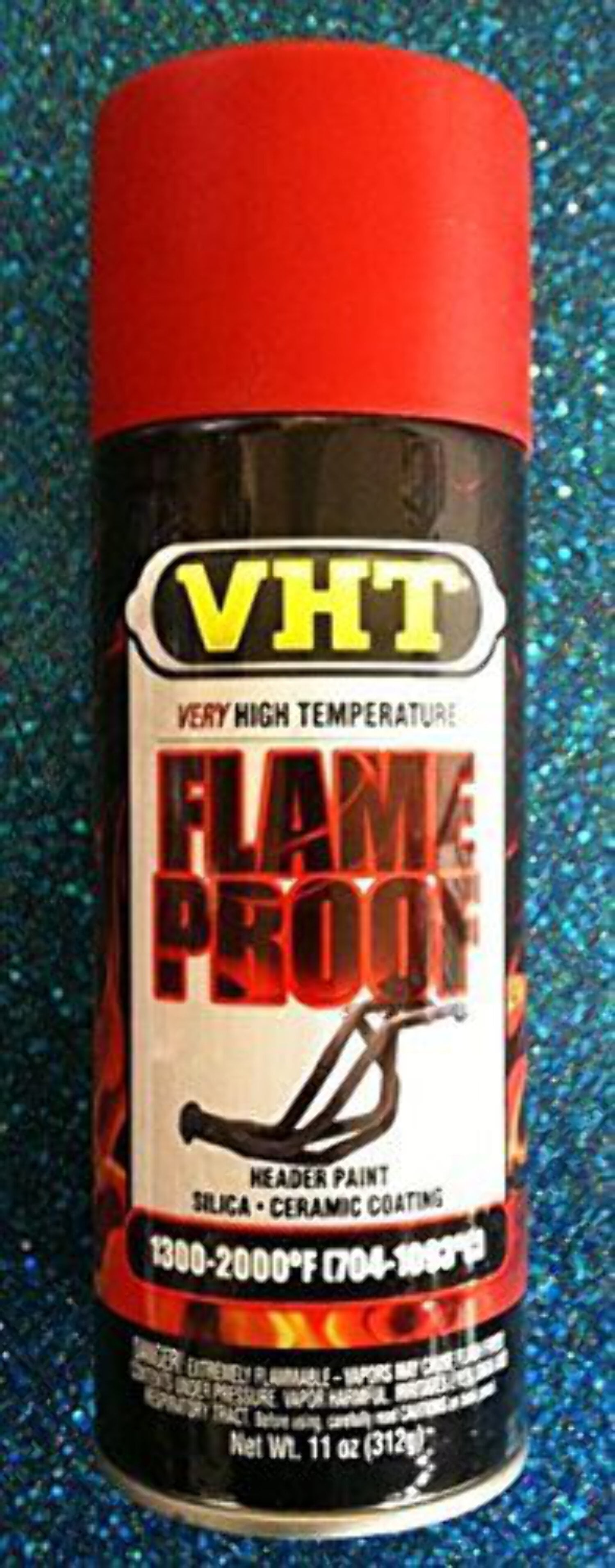 Duplicolor High Temp Exhaust Flameproof Paint, VHT Flat Red, Pt SP109, sp 109, Model SP109