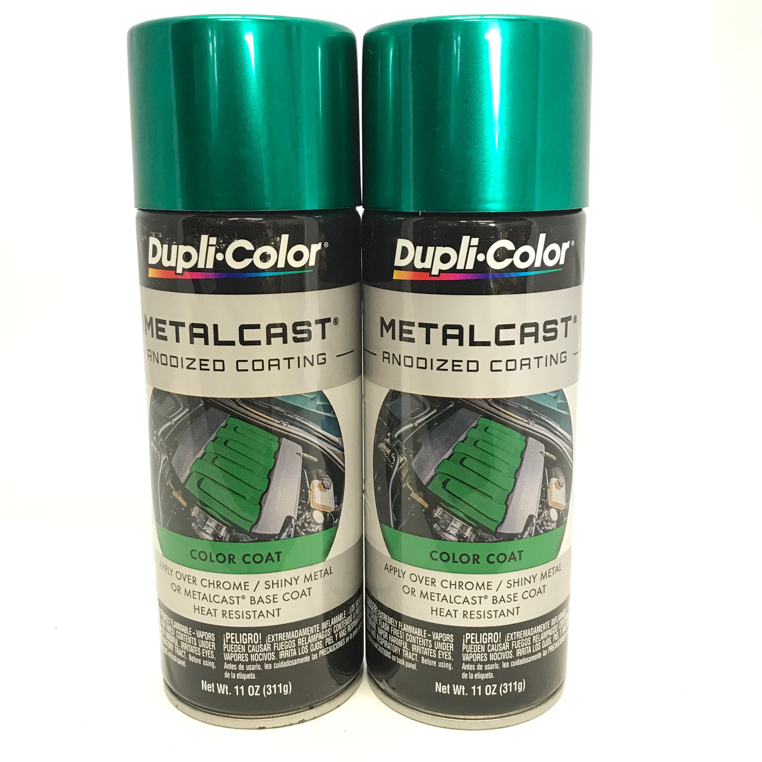 Duplicolor MC2032 PACK MetalCast GREEN Anodized Heat Resistant Coat