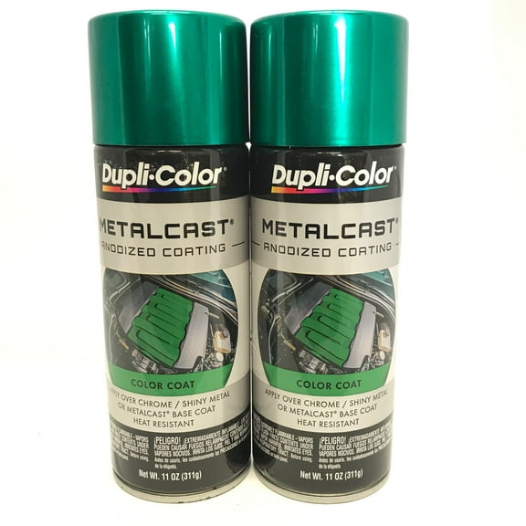 Dupli Color C203 MetalCast Green Anodized Heat Resistant Automotive Surfaces to Paint Application