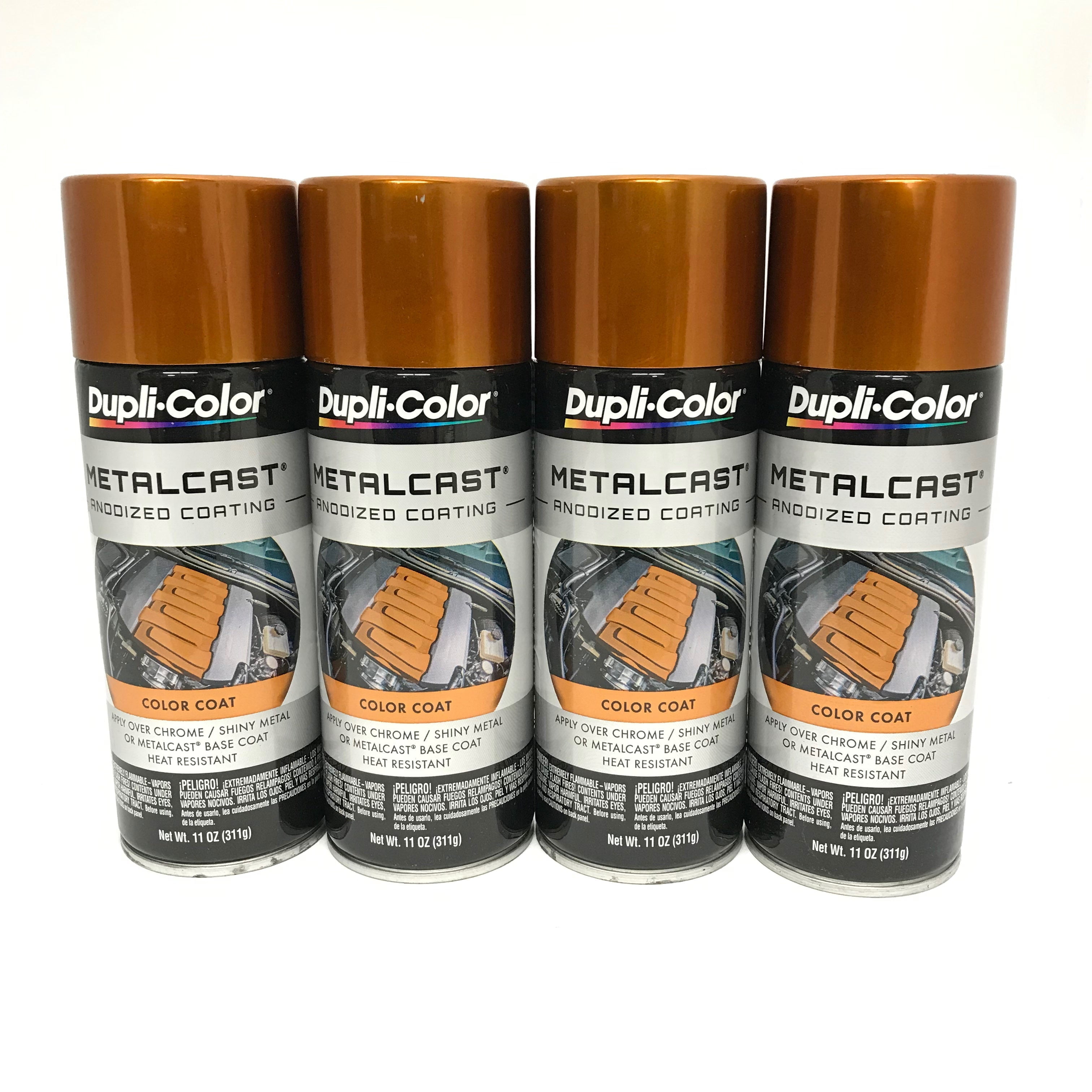 Duplicolor MC205 - 4 Pack Metalcast Orange Copper Anodized