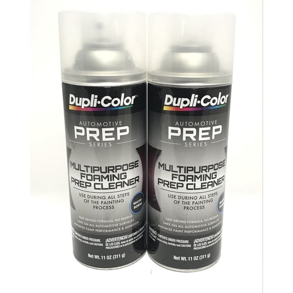 Duplicolor PS200-2 PACK Multi-Purpose Foaming Prep Cleaner - Waterborne Formula - 11 oz Aerosol