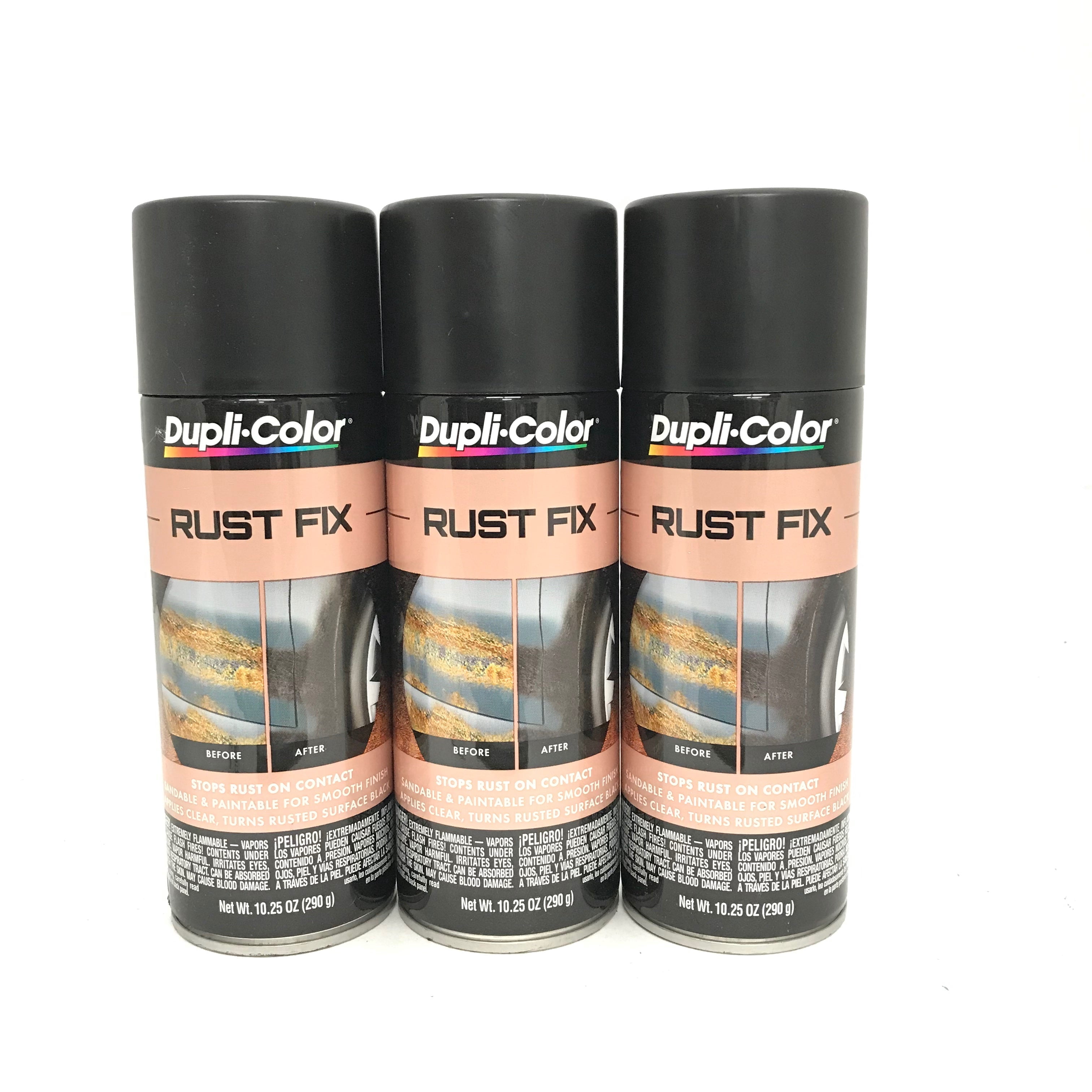 Duplicolor RF129-3 PACK Black Rust Fix - Sandable & Paintable - 10.25oz ...