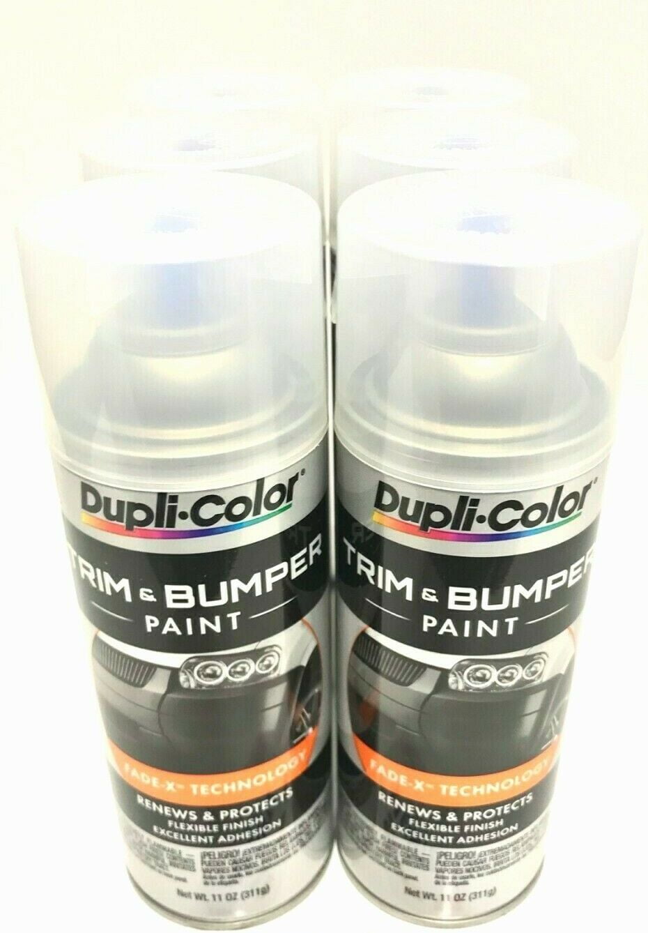 Duplicolor TB100 6 Pack Trim and Bumper Paint Clear Coat 11 oz