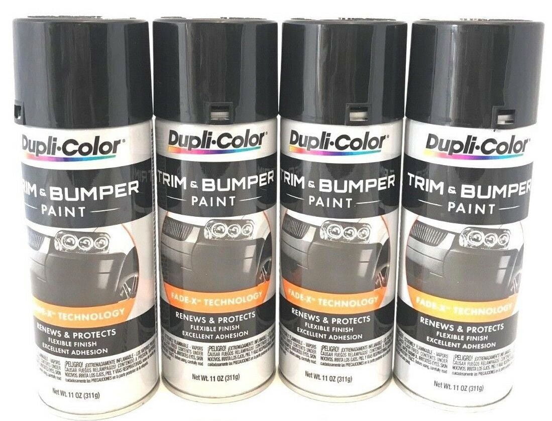 Duplicolor TB1014 Pack Black Trim and Bumper Paint 11 oz Aerosol Can