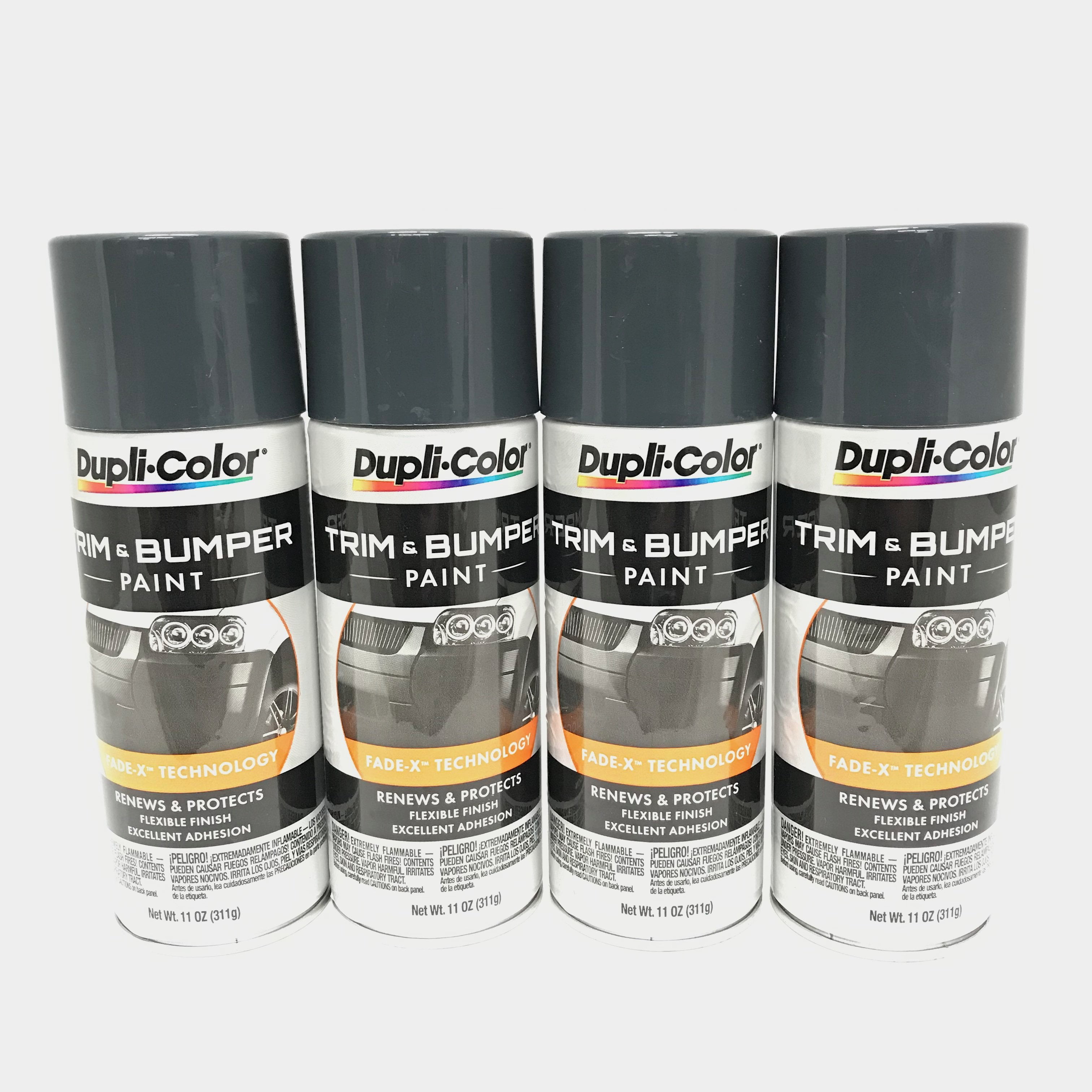 Duplicolor TB1024 PACK DARK CHARCOAL Trim & Bumper Paint 11 oz