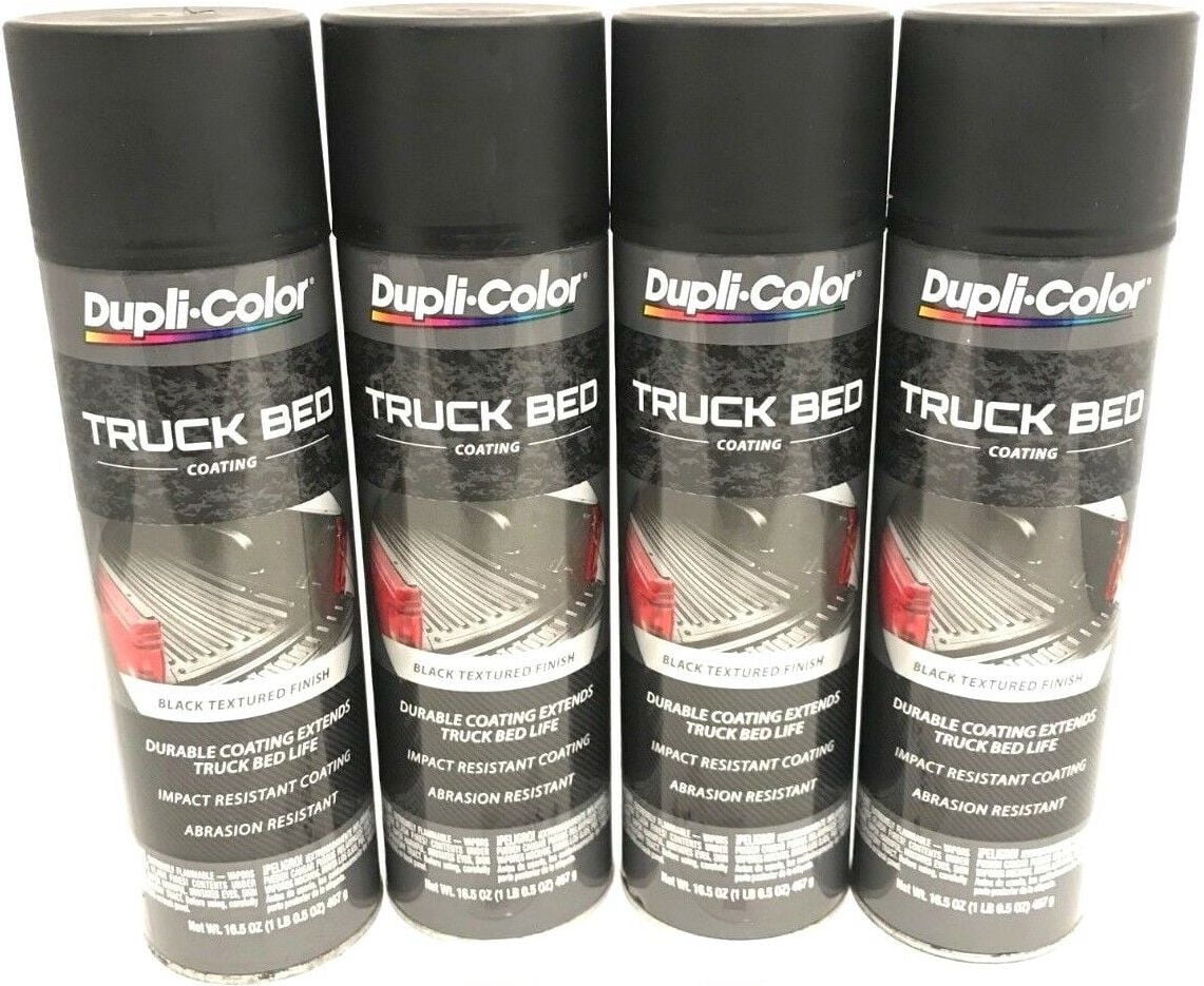 Duplicolor TR250 - 4 Pack Black Truck Bed Coating Spray Paint - 16.5 Oz ...