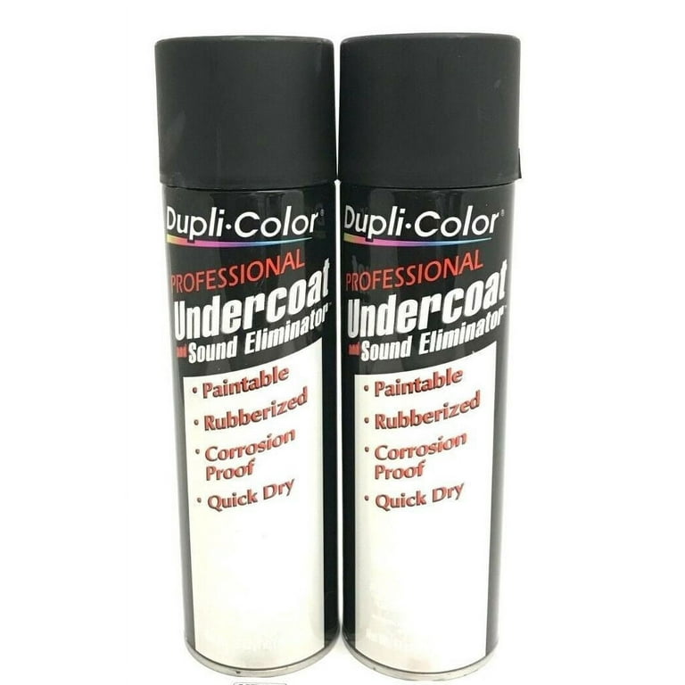 Duplicolor UC102 2 Pack Rubberized Undercoat and Sound Eliminator 17 oz Aerosol can Walmart