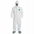 thumbnail image 1 of Dupont 251-TY122S-7XL Tyvek Coveralls Zip Frtatt Hood Skid Rst Boots, 1 of 1