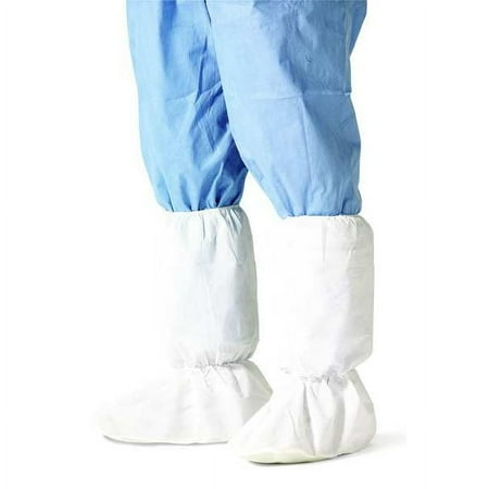 Dupont BootCovers,PE Coated Spun PP,Wht,L,PK100 PE444SWHLG010000
