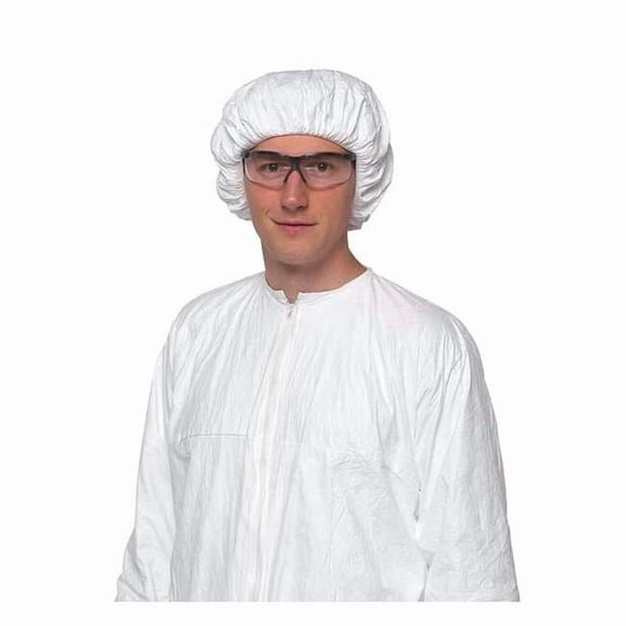 Dupont Bouffant Cap, M, Tyvek(R) IsoClean(R), 250 PK IC729SWH0002500B
