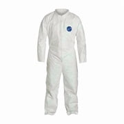 Dupont Collared Coverall,Open,White,4XL TY120SWH4X0025VP