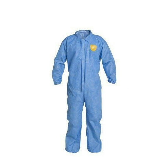 Dupont Collared Coveralls,M,Blue,SMS,PK25 PB125SBUMD002500