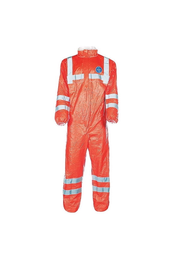 Coveralls,2XL,Org,Tyvek 500 HV,PK25 TY125SHV2X0025XC