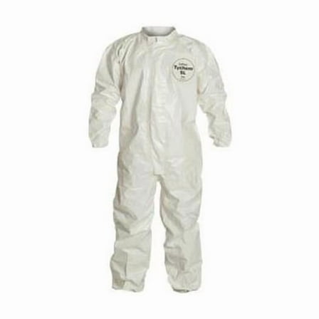 Dupont Coveralls,3XL,White,Tychem(R) 4000,PK6 SL125TWH3X000600