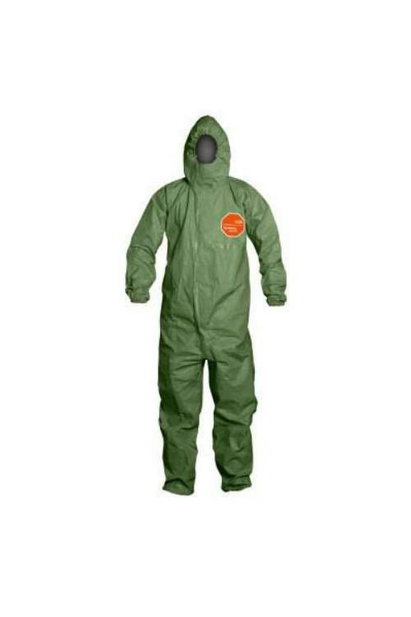Coveralls,4XL,Grn,Tychem 2000 SFR,PK4 QS127TGR4X000400