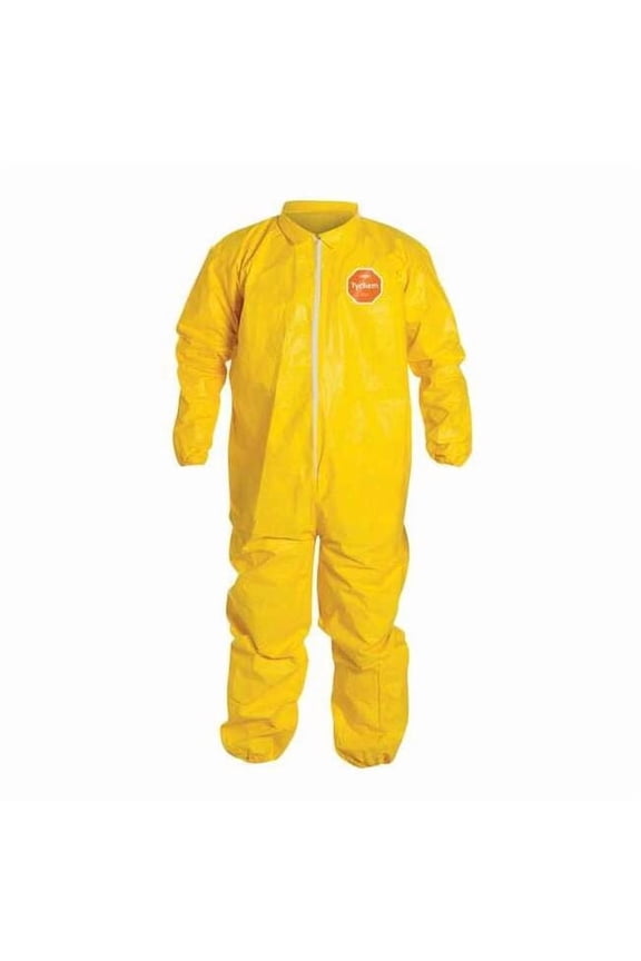 Coveralls,6XL,Ylw,Tychem 2000,PK12 QC125SYL6X001200