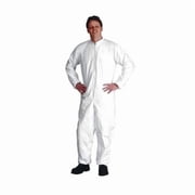 Collared Disposable Coveralls, L, White, TyvekR IsocleanR, IC181SWHLG002500