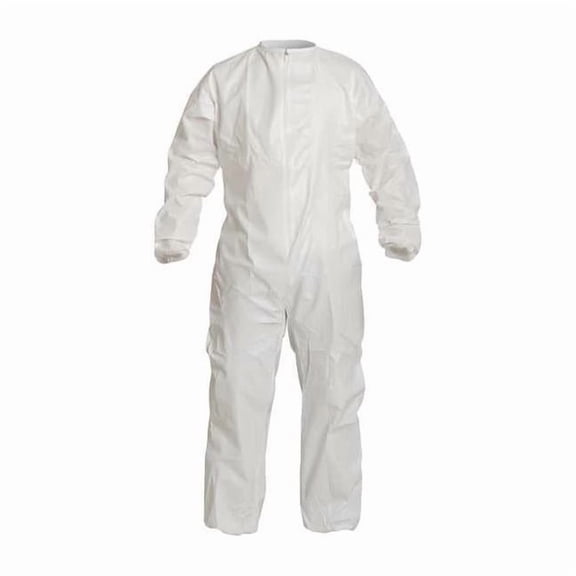 Serged Seams. Bound Neck. Set Sleeve Design. Zipper Closure. White. XL PC143SWHXL00250B