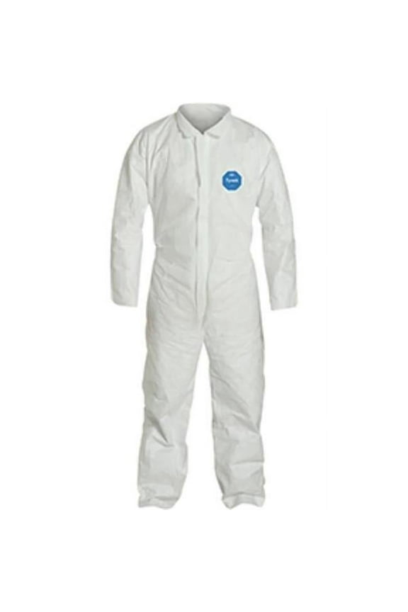 DPT-TY120SWHMD002500 Coverall Tyvek Zipper Front, White - Medium