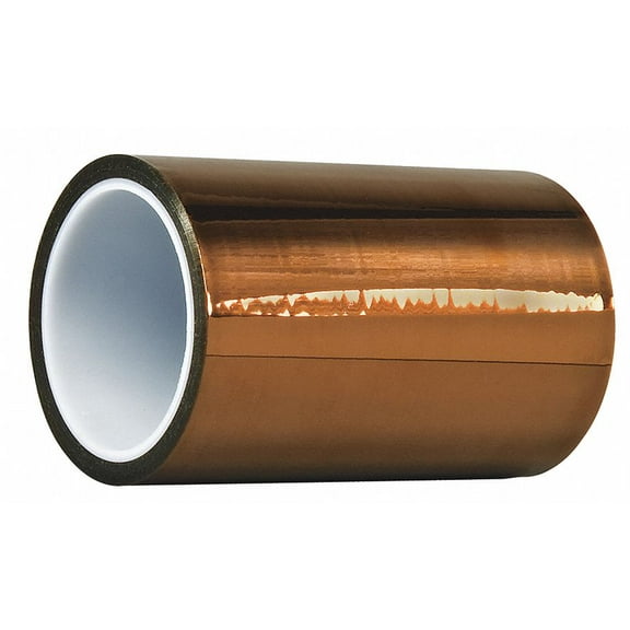 Dupont Elec Tape,100 ft Lx6 in W,1 mil,Amber  Kapton HN