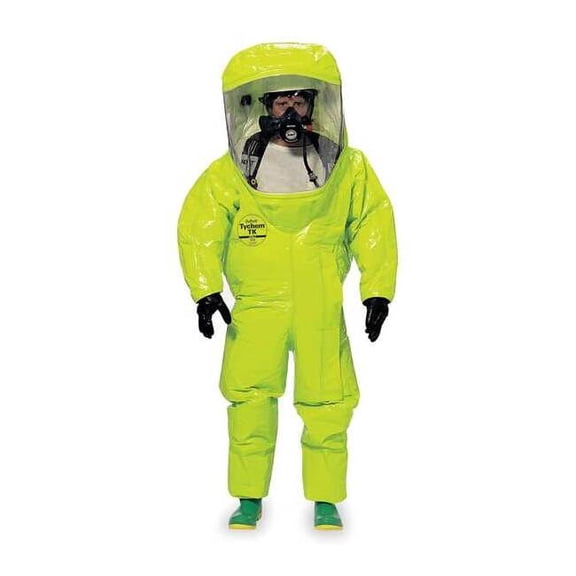 Dupont Tychem 10000 Encapsulated Level A Suit,2XL TK554TLY2X000100