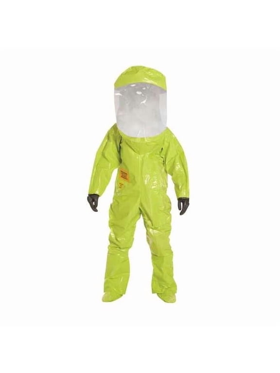 Tychem 10000 Encapsulated Level A Suit,Training,M,PVC TK587SLYMD000100
