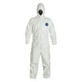 thumbnail image 1 of Dupont Hooded Coverall,Elastic,White,4XL TY127SWH4X0025VP, 1 of 2