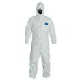 thumbnail image 1 of Dupont Hooded Coverall,Elastic,White,L TY127SWHLG0025VP, 1 of 2