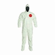 Dupont Coveralls,4XL,Wht,Tychem 4000,PK12 SL122BWH4X001200