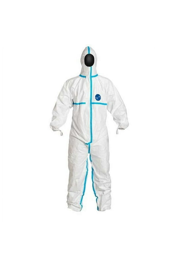 Hooded Coveralls,XL,Wht,Tyvek 600,PK25 TY198TWHXL0025PI