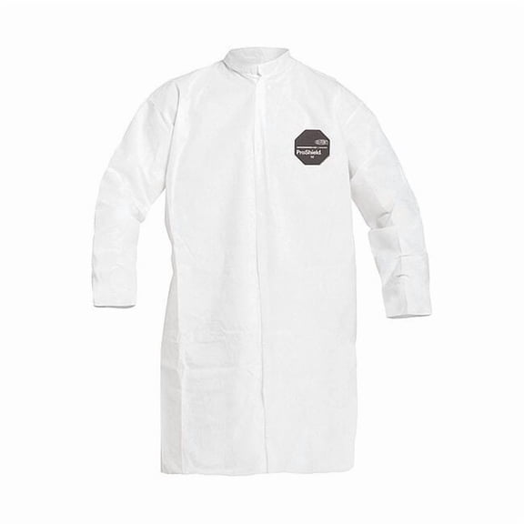 ProShield 10 Disposable Lab Coat, ProShield(R), Snaps Closure, White, 2XL, 30 PK