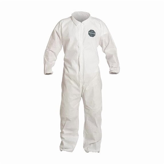 ProShield 10 Disposable Lab Coat, ProShield(R), Zipper Closure, White, 2XL, 30 PK