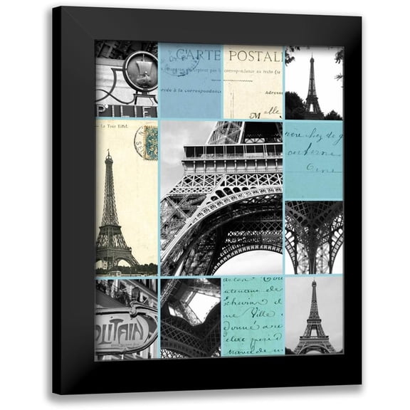 Duprais, Cameron 12x14 Black Modern Framed Museum Art Print Titled - Paris Postcards