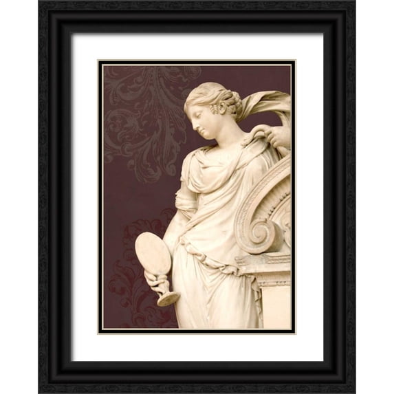 Duprais, Cameron 14x18 Black Ornate Wood Framed with Double Matting Museum Art Print Titled - Marble Goddess