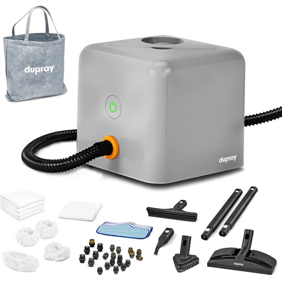 Dupray Neat Plus Steam Cleaner, Multipurpose Steamer for Floors, Grout & Upholstery, Chemical-Free Cleaning, Fast Heat-Up, 40-Piece Accessory Kit