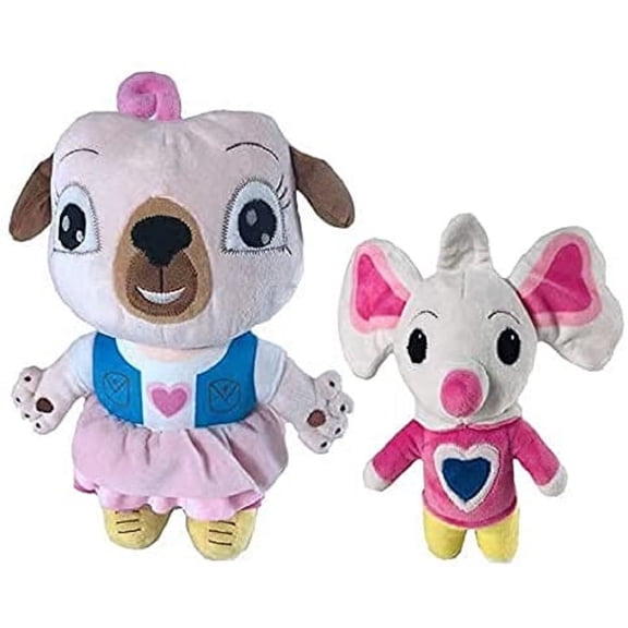 Dupurit 8 Inches Chip and Potato Plush Pug Dog and Mouse Stuffed Doll Animals Figure Soft Anime Collection New