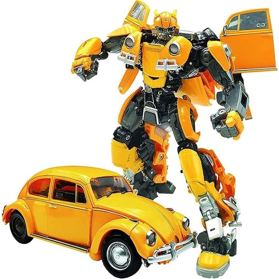 Dupurit Deformed Car Robot Toy, 8.7-inch Collectible Action Figures, Alloy Deformation Portable Robot Toy Model, Manual Transformed into ToyC