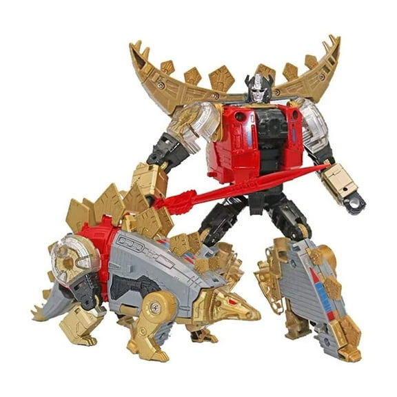 Dupurit Transformer Toys Deformation Dinoking Volcanicus Grimlock Slag Sludge Snarl Swoop Slash Dinobots Combiner 5 in 1 KO 8.5inAction Figure(Color : Snarl)