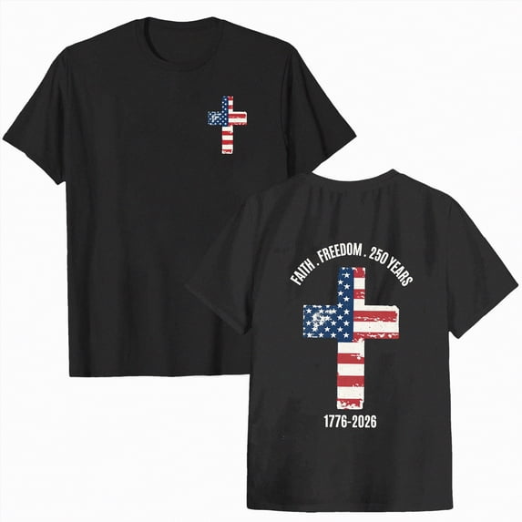 Duqingm 251th Anniversary Usa Shirt Women's USA American Flag Patriotic Fourth of July Independence Day Short Sleeve T-shirt Black,XL