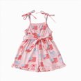 thumbnail image 1 of Duqingm 4th of July Outfit Toddler Girl Stars Stripe Flag Tie-Up Romper Overall Shorts 18-24 Months 2t 3t 4t 5t Little Girls 4th of July Clothing Baby Jumpsuit Girl Red,4-5 Years, 1 of 4