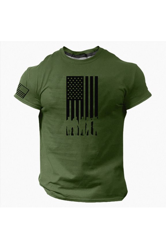 4th Of July Shirt Boys 4th of July USA American Flag Mens T-Shirt Dark Gray,4XL