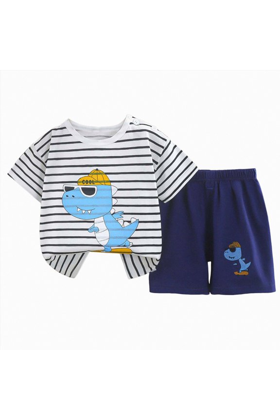 Baby Boy Short Set Baby Boys Shirt and Pant Set, Top & Shorts Outfit Bundle, 100% Organic Cotton Black,3-4 Years