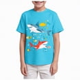 thumbnail image 1 of Duqingm Boys Graphic Tees Boys' Variety Super Soft Stretchable Tee Short Sleeve Graphic T-Shirt Sky Blue,13-14 Years, 1 of 4