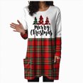 thumbnail image 1 of Duqingm Christmas Shirt Womens Christmas T Shirts Christmas Tree Graphic T Shirts Long Sleeve Loose Fit Crew Neck Fall Top Funny Merry Xmas Tees Red,L, 1 of 6